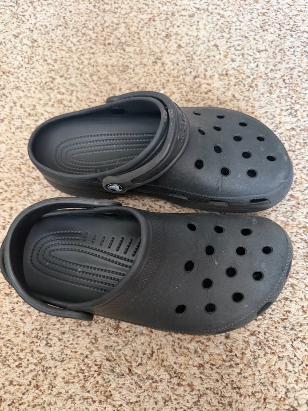 CROCS Classic Black Clog with Heel Strap